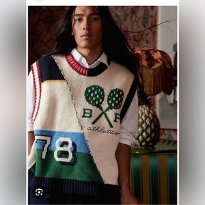 BR ATHLETICS Banana Republic Sweater Vest Collegiate Unisex Sold Out! Size M